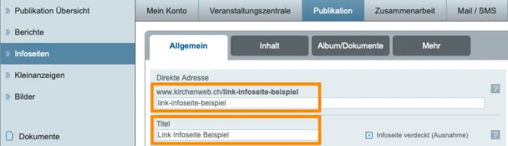 Link-Infoseite erstellen (Foto: Cindy von Bergen) Link-Infoseite erstellen (Foto: Cindy von Bergen)